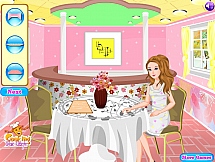 Игра Декорации кофейной Барби онлайн