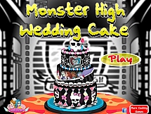 Игра Свадебный торт для школы монстров онлайн