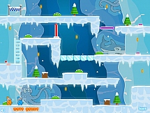 Игра Зимние приключения огня и воды онлайн