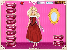 Игра Тематическое платье для Барби онлайн