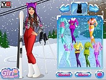 Игра Эффектная Барби на горнолыжном курорте онлайн