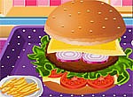 Игра Приготовление большого сочного гамбургера онлайн