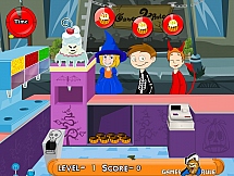 Игра На раздаче мороженого в Хэллоуин онлайн