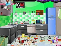 Игра Сложности уборки на кухне онлайн