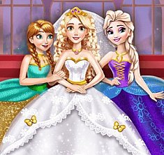 Игра Свадебный наряд для Рапунцель и ее подружек онлайн