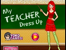 Игра Одень свою первую учительницу онлайн