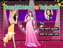 Игра Ханна Монтана и ее противница Тейлор Свифт онлайн