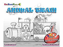 Игра Животные в маленьком поезде онлайн