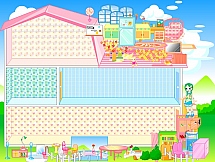 Игра Расставить мебель в домике Барби онлайн