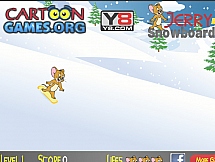 Мышонок Джерри на сноуборде