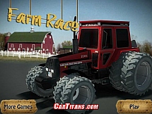 Игра Мощные тракторы на кольцевой трассы онлайн