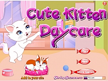 Игра Ухаживание за милым котенком онлайн